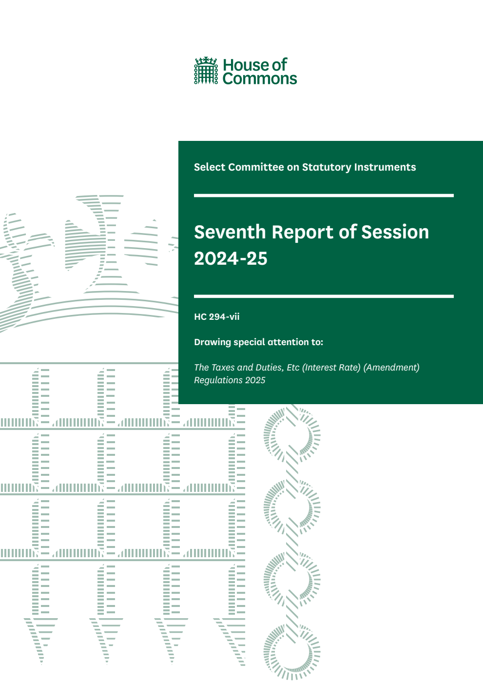 Statutory Instruments Committee 7th Report of Session 2024-25