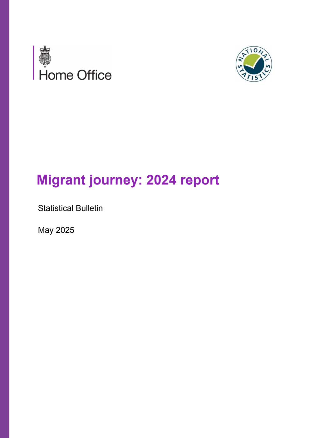 Home Office Statistical Bulletin Migrant journey: 2024 report