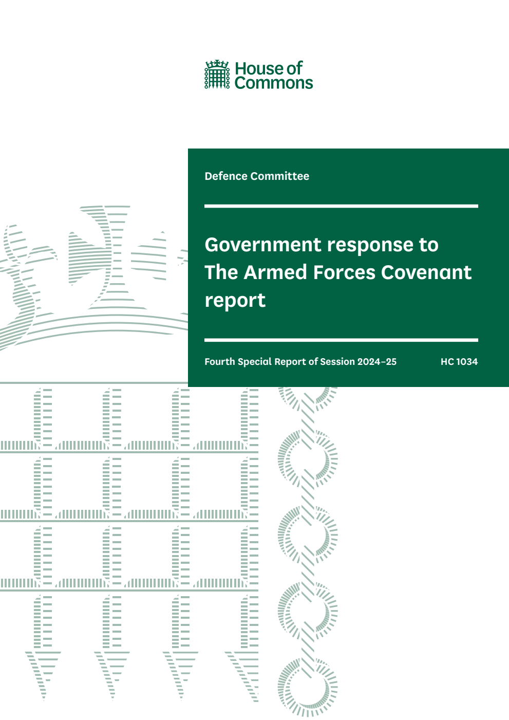 Defence Committee 4th Special Report. Government response to The Armed Forces Covenant report