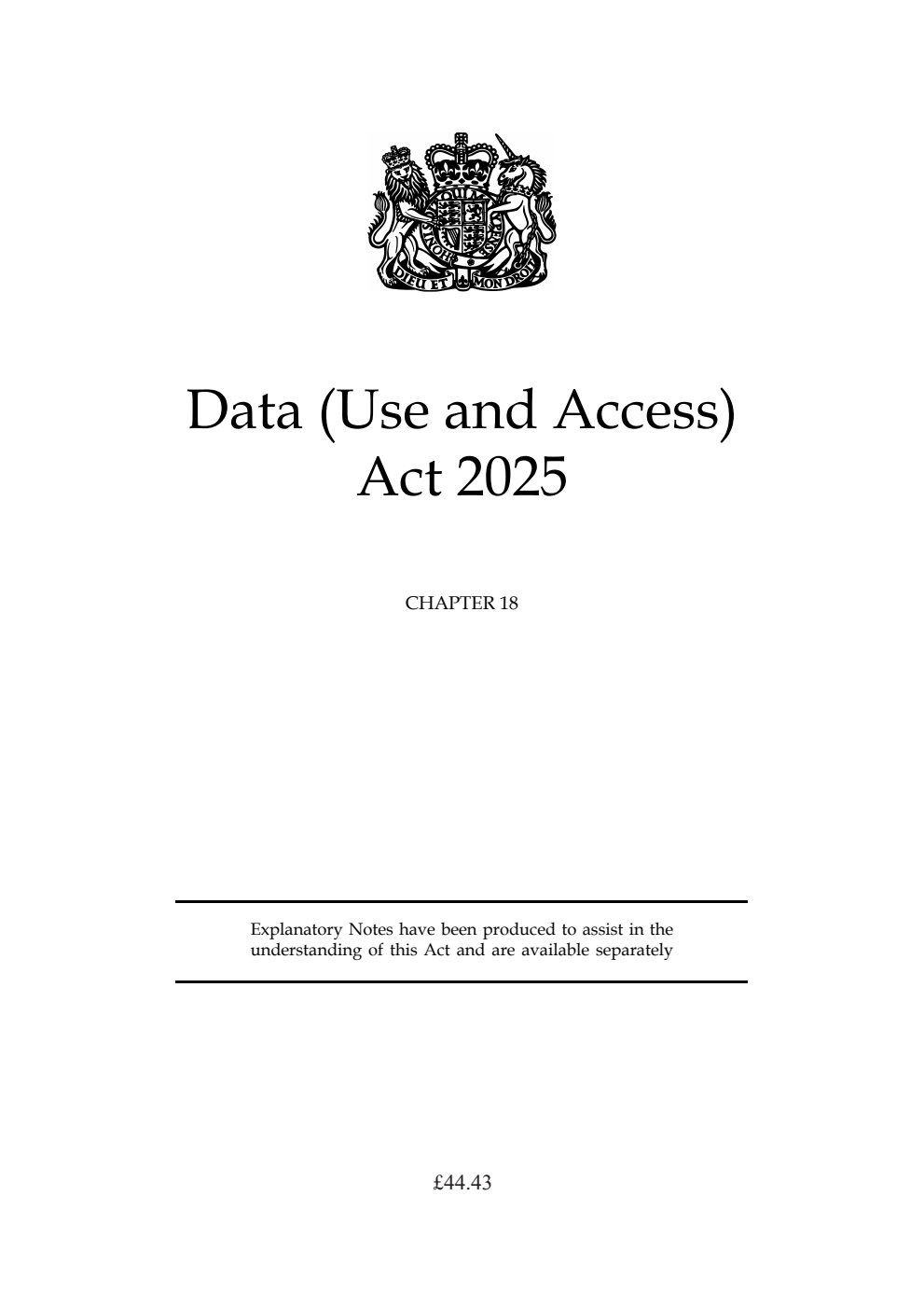 Data (Use and Access) Act 2025: Chapter 18