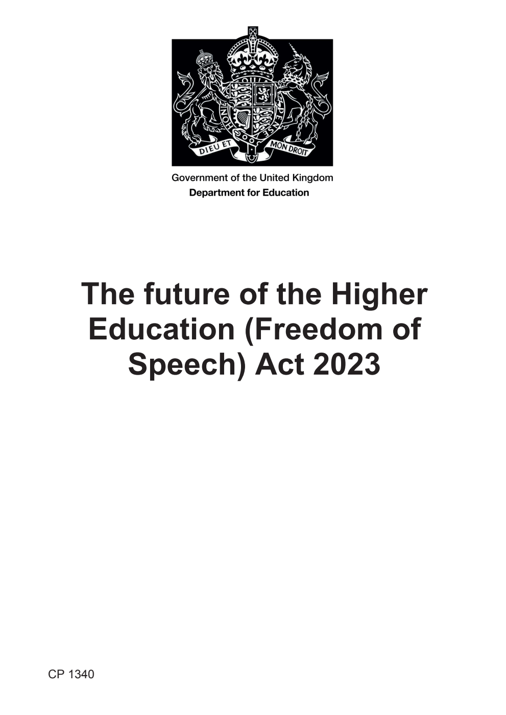 The future of the Higher Education (Freedom of Speech) Act 2023