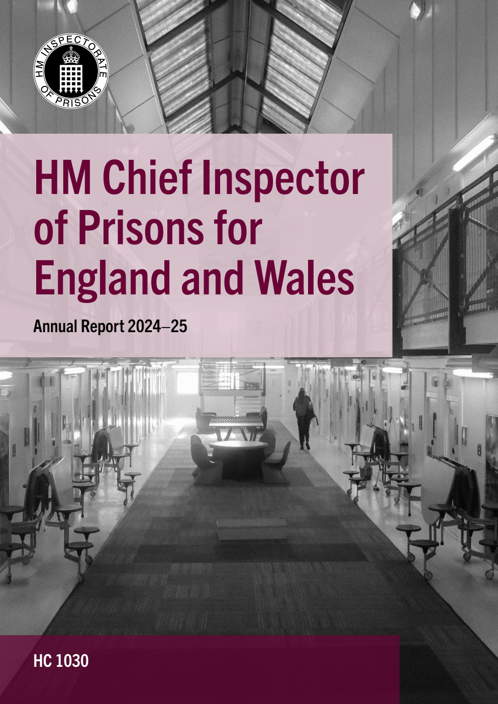 HM Chief Inspector of Prisons for England and Wales Annual Report 2024–25 for the period 1 April 2024 to 31 March 2025