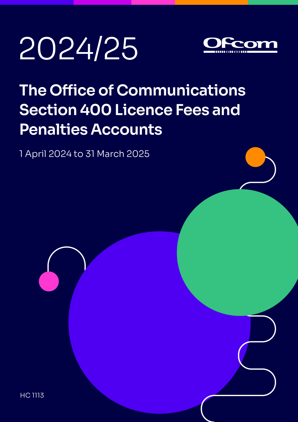 Office of Communications Section 400 Licence Fees and Penalties Accounts for the period 1 April 2024 to 31 March 2025