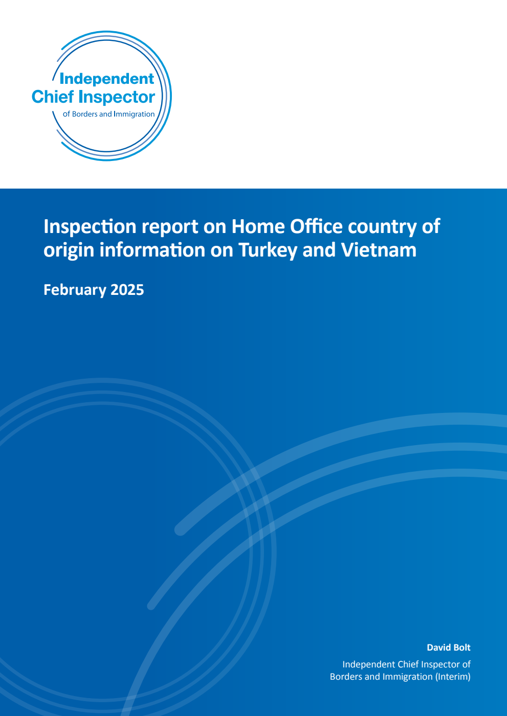 Inspection report on Home Office country of origin information on Turkey and Vietnam. February 2025