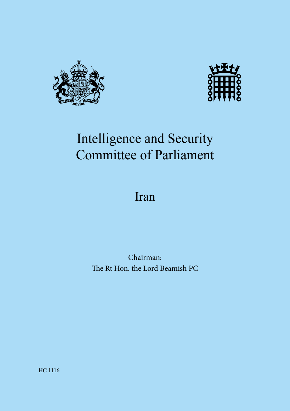 Intelligence and Security Committee of Parliament. Iran
