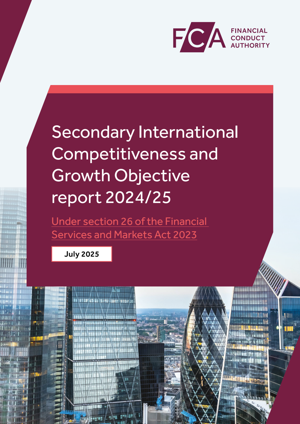 Secondary International Competitiveness and Growth Objective report 2024/25