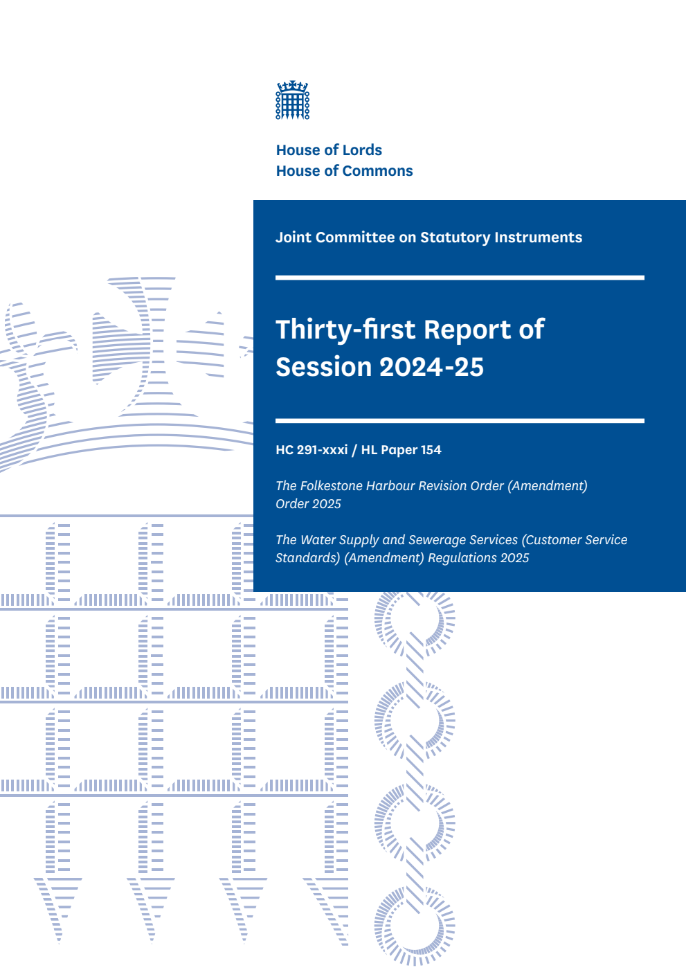 Joint Committee on Statutory Instruments 31st Report of Session 2024-25