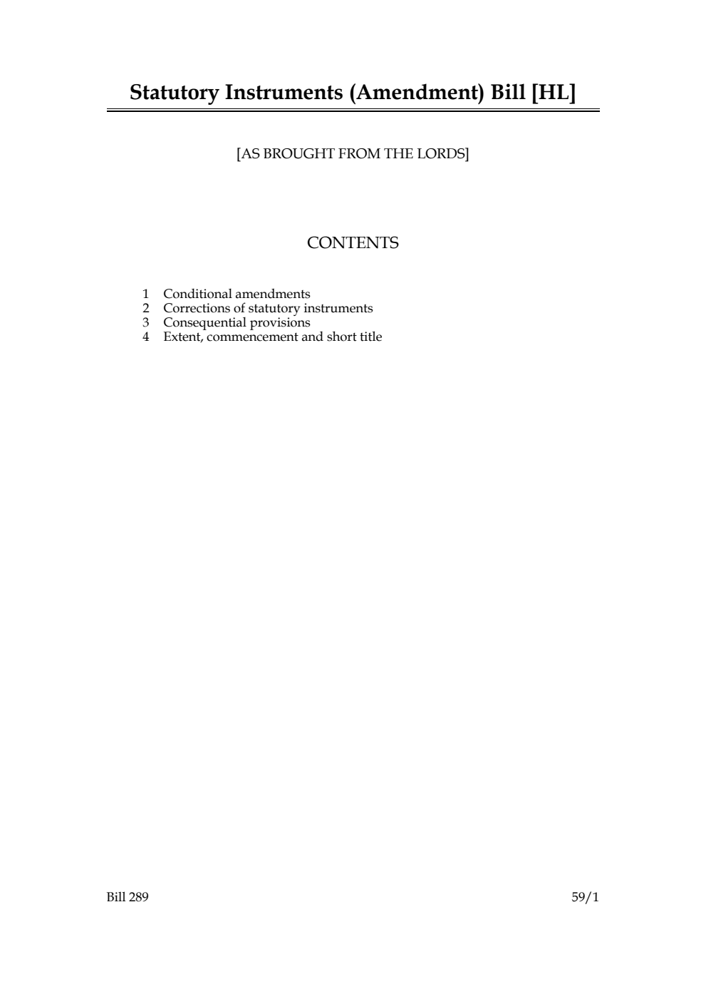 Statutory Instruments (Amendment) Bill [as brought from the Lords]
