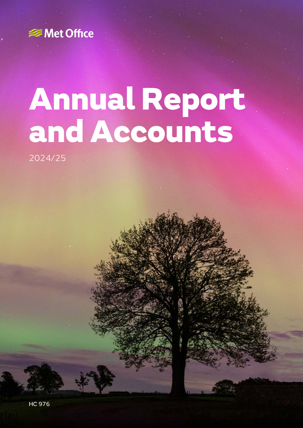 Met Office Annual Report and Accounts 2024/25 for the period 1 April 2024 - 31 March 2025