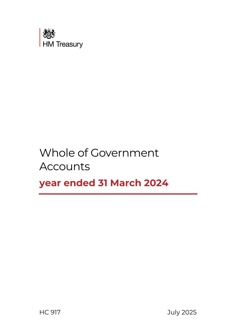 Whole of Government Accounts: year ended 31 March 2024