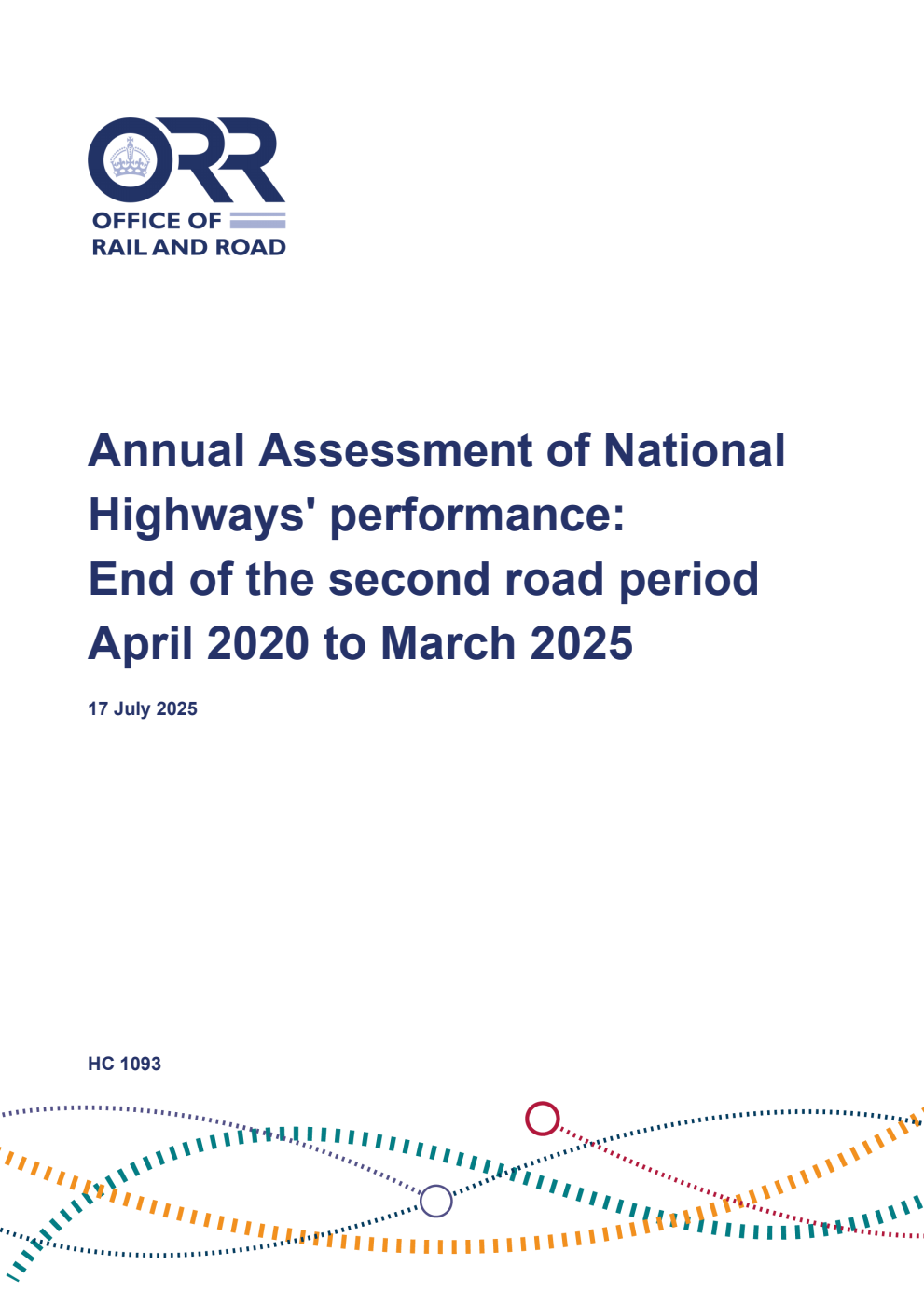 Annual Assessment of National Highways' performance: End of the second road period April 2020 to March 2025. Withdrawn and replaced by 9781528661447