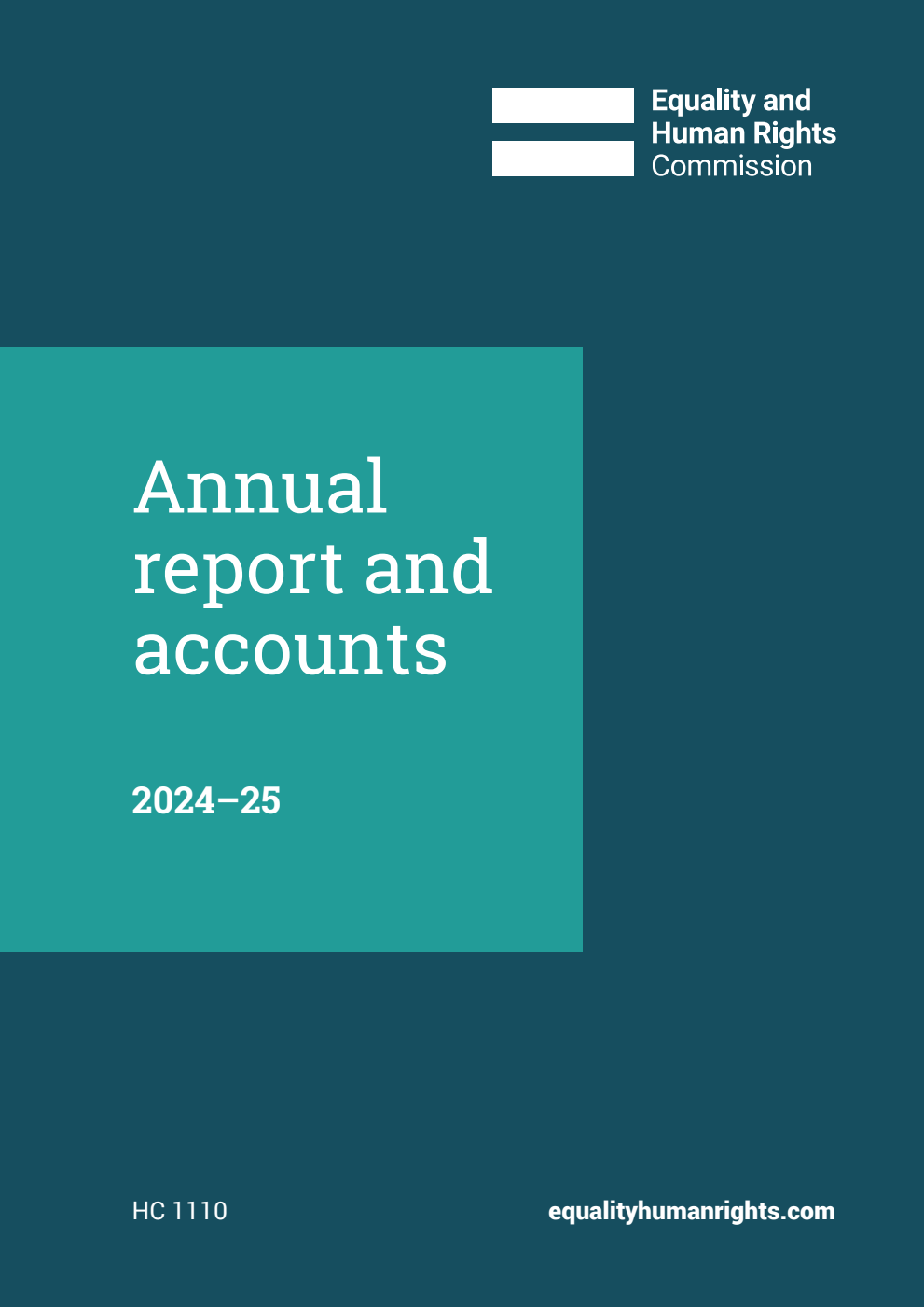 Equality and Human Rights Commission Annual report and accounts 2024-2025 for the period 1 April 2024 to 31 March 2025