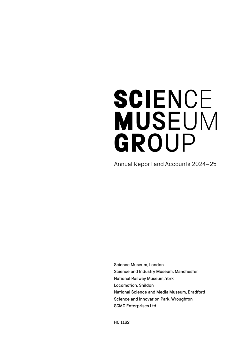Science Museum Group Annual Report and Accounts 2024-25