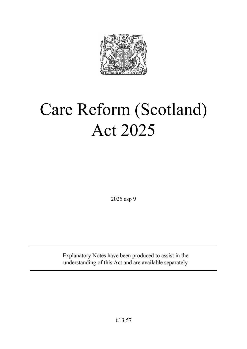 Care Reform (Scotland) Act 2025