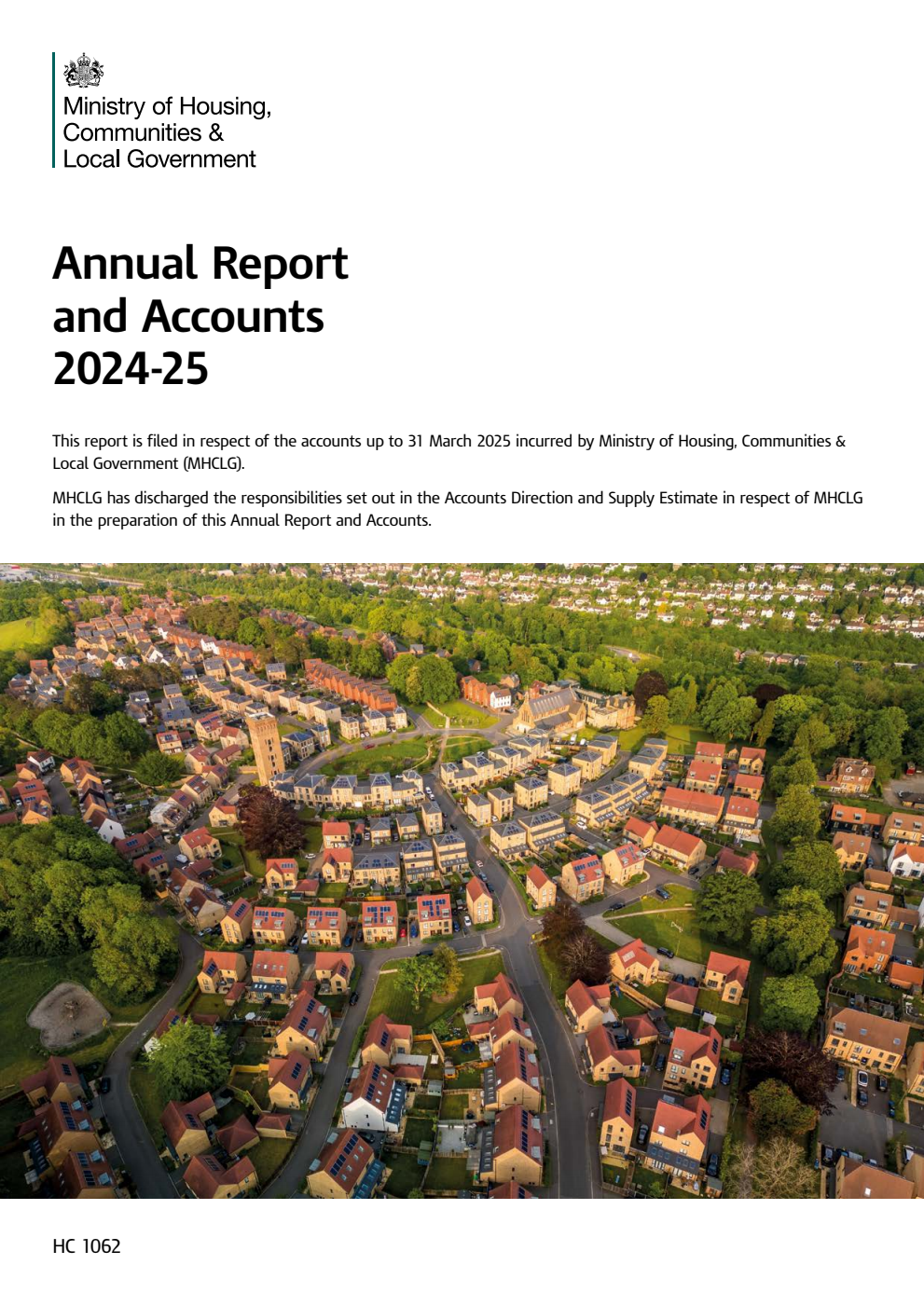 Ministry of Housing, Communities & Local Government Annual Report and Accounts 2024-25 (for the year ended 31 March 2025)