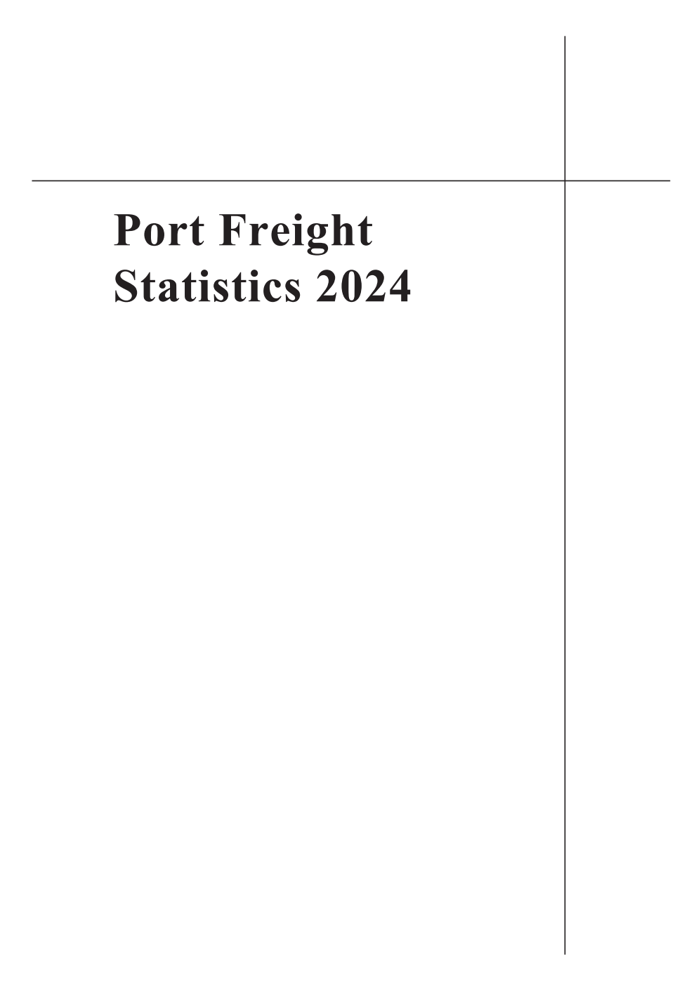 Transport Statistics Report - UK Port Freight Statistics 2024