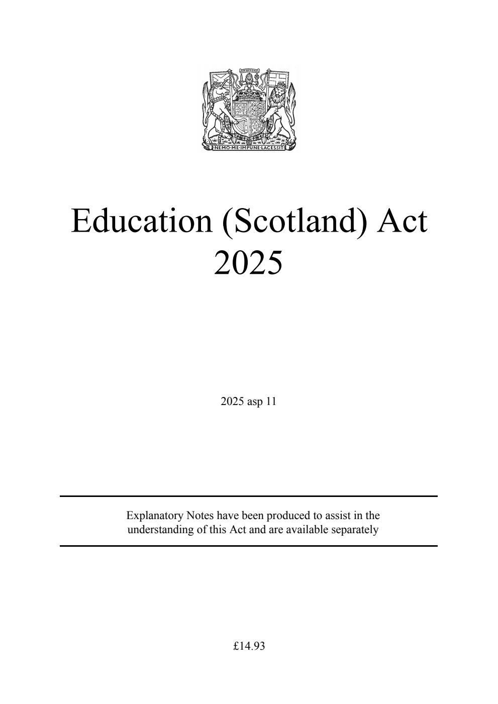 Education (Scotland) Act 2025