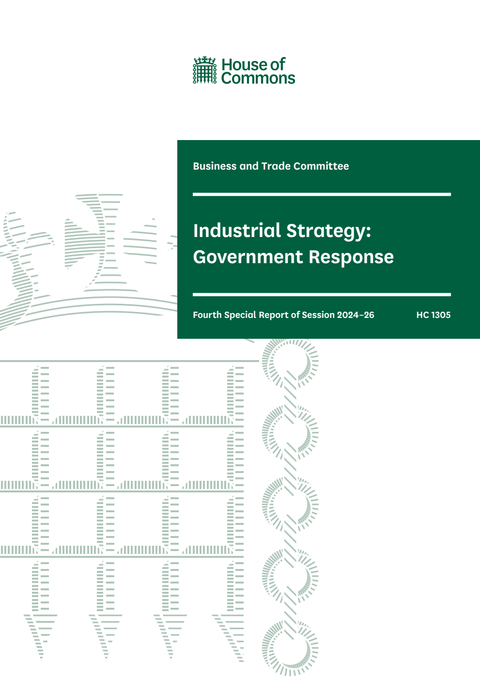 Business and Trade Committee 4th Special Report. Industrial Strategy: Government Response