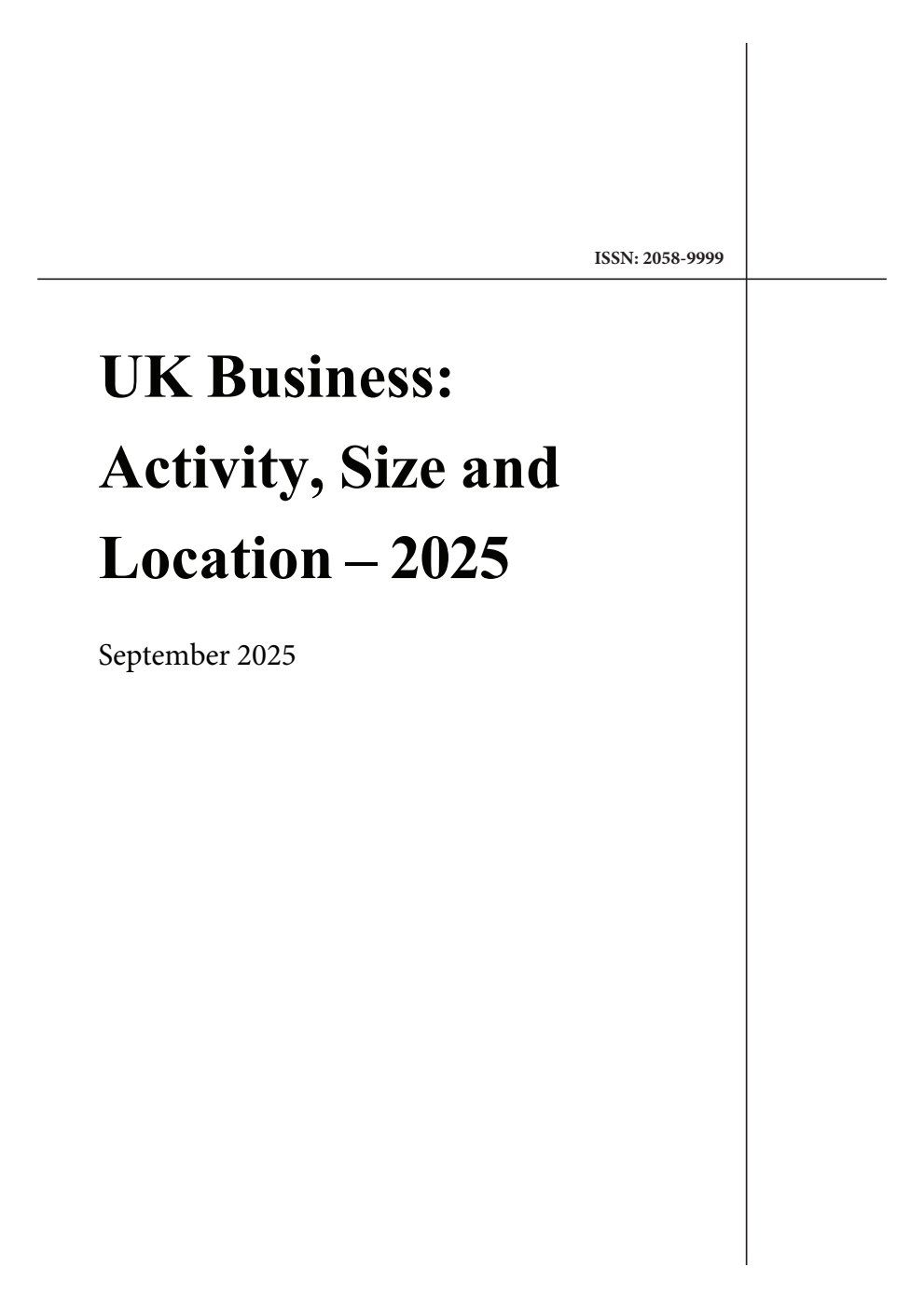 UK Business: Activity, Size and Location 2025