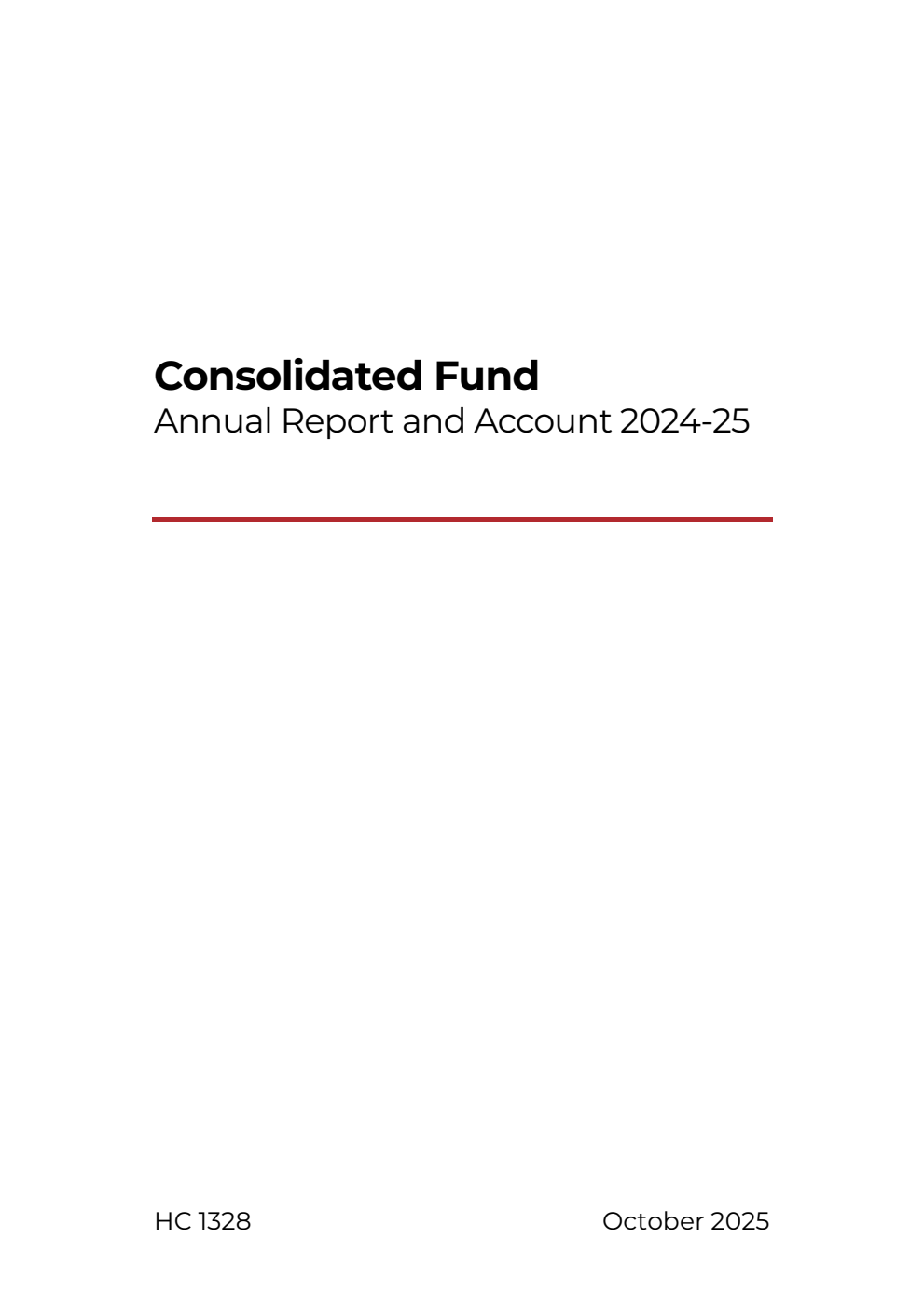 Consolidated Fund Annual Report and Account 2024-25