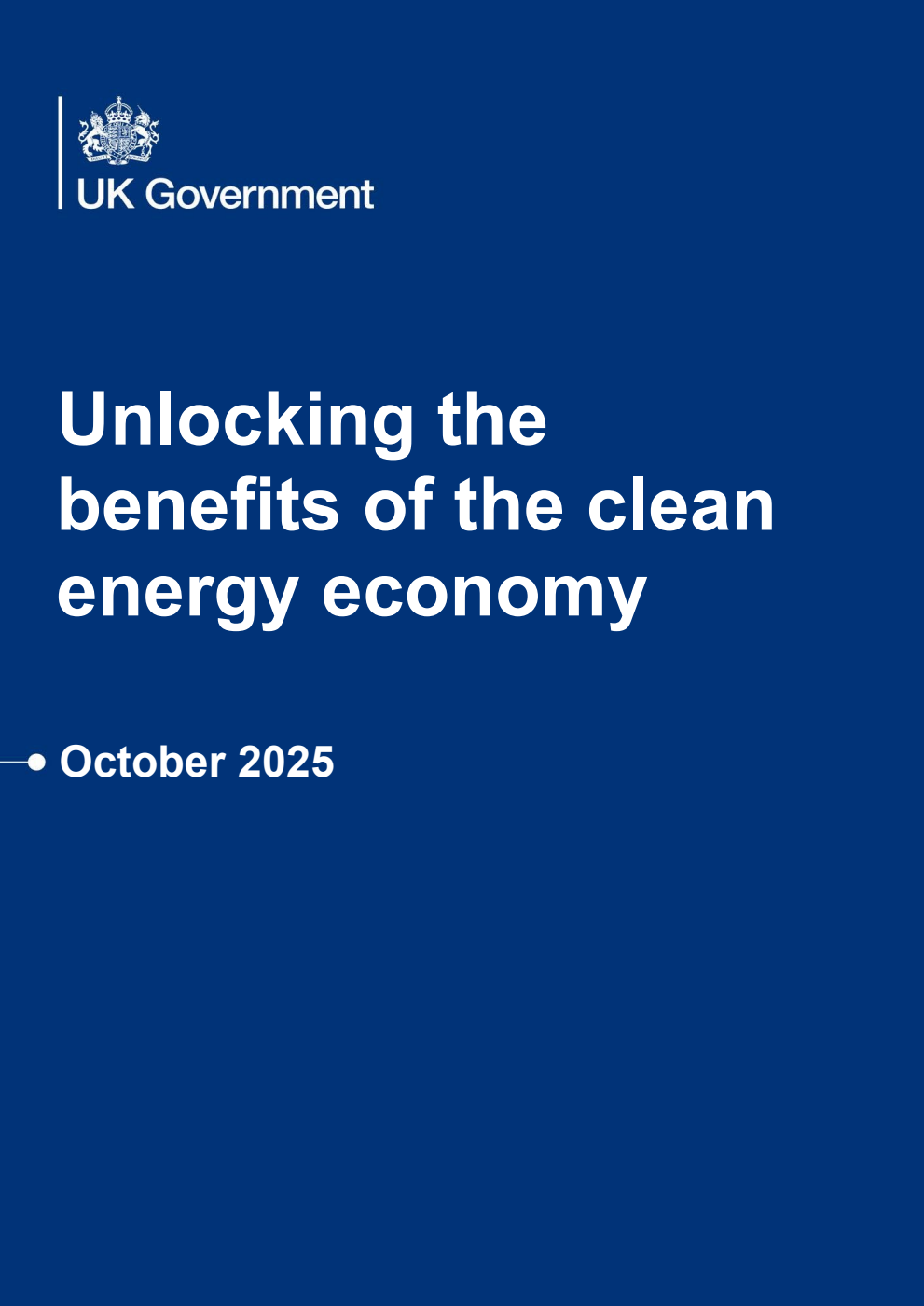 Unlocking the benefits of the clean energy economy.  October 2025