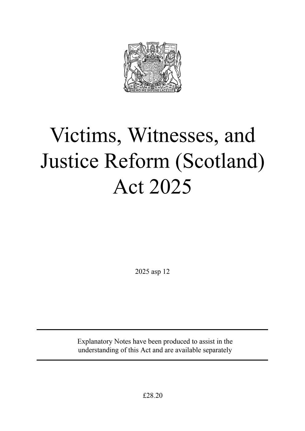 Victims, Witnesses, and Justice Reform (Scotland) Act 2025
