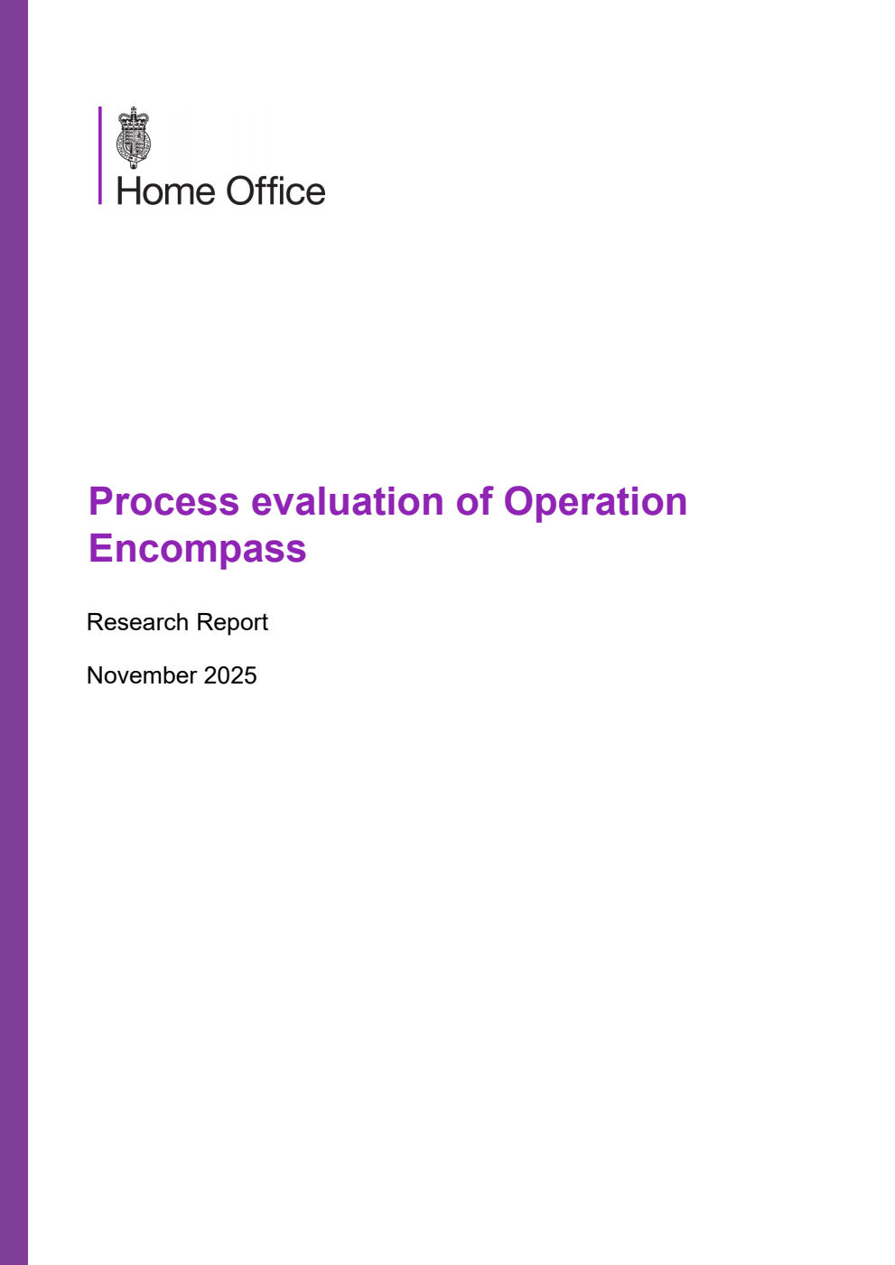 Home Office Research Report Process evaluation of Operation Encompass