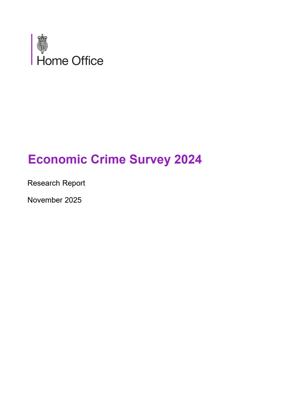 Home Office Research Report Economic Crime Survey 2024