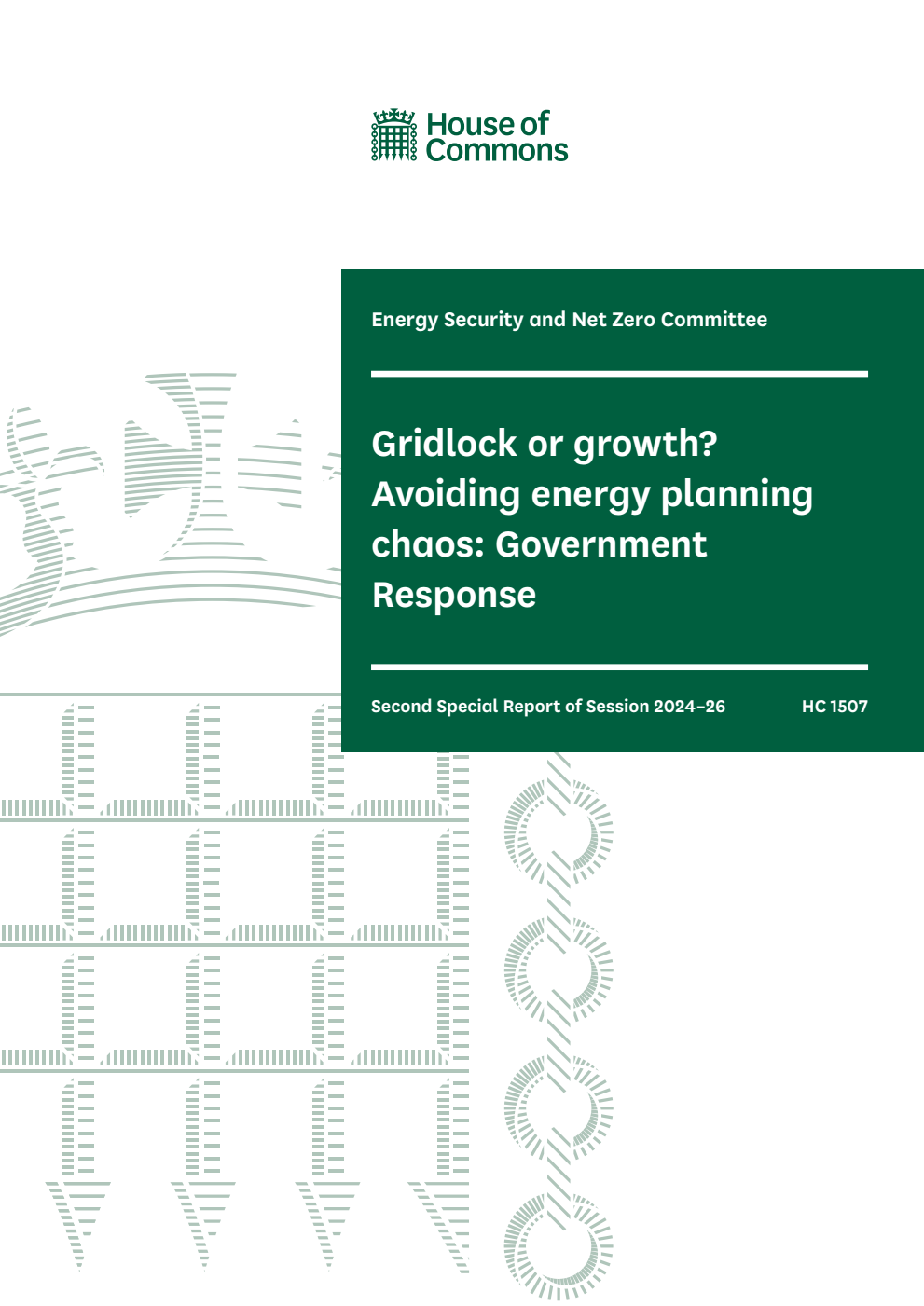 Energy Security and Net Zero Committee 2nd Special Report. Gridlock or growth? Avoiding energy planning chaos: Government Response