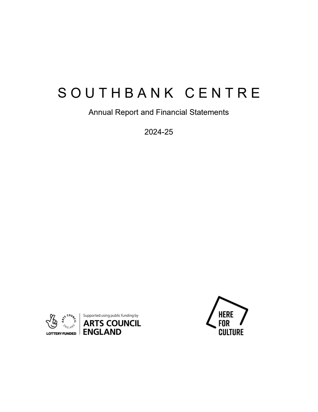 Southbank Centre Annual Report and Financial Statements 2024-25