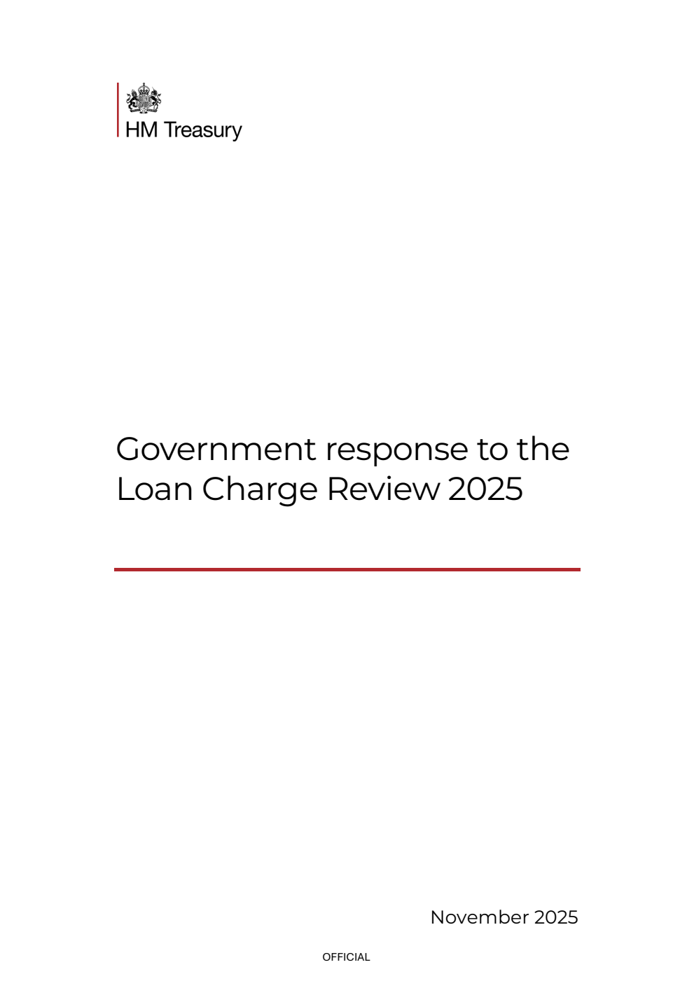 Government response to the Loan Charge Review 2025
