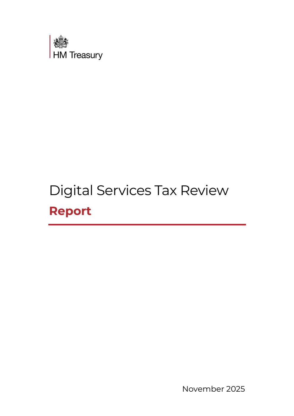 Digital Services Tax Review. Report