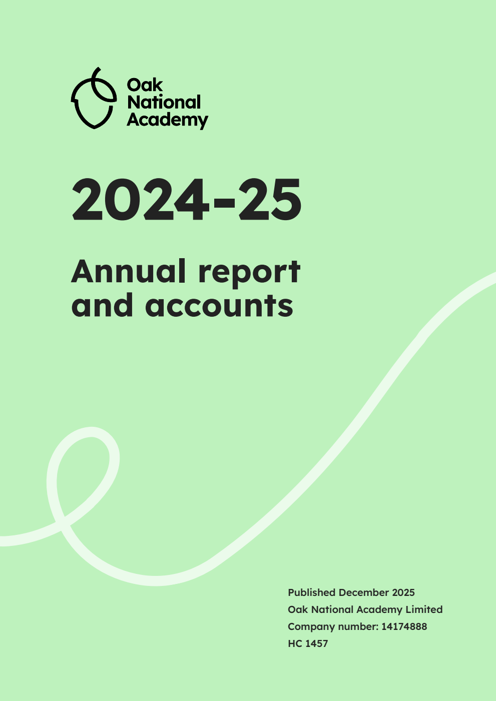 Oak National Academy Limited Annual report and accounts 2024-25 for the year ended 31 March 2025