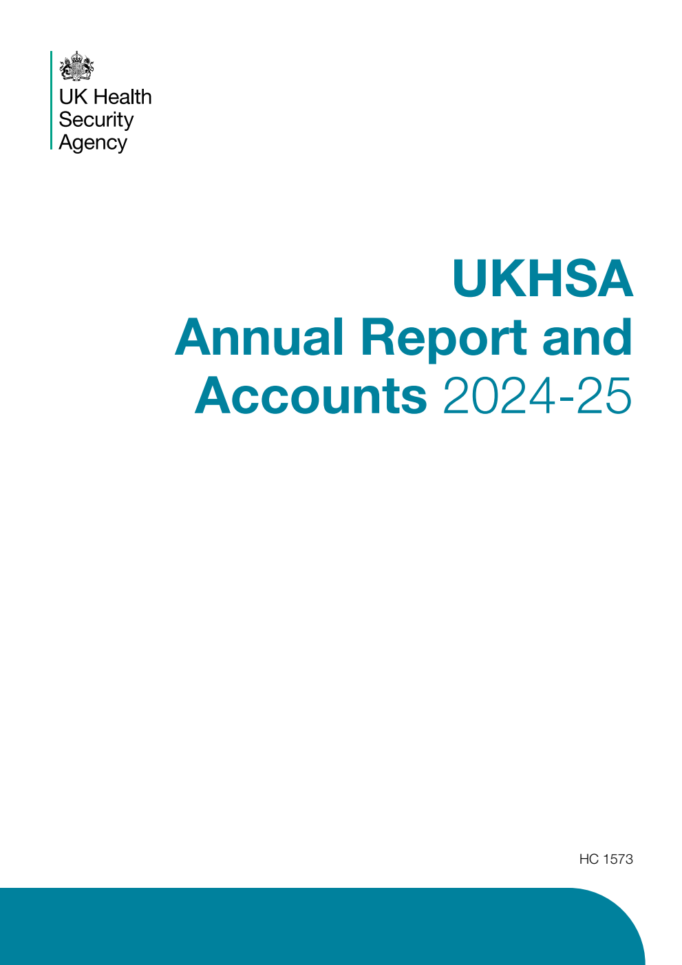 UK Health Security Agency Annual Report and Accounts 2024-25 for the year ending 31 March 2025