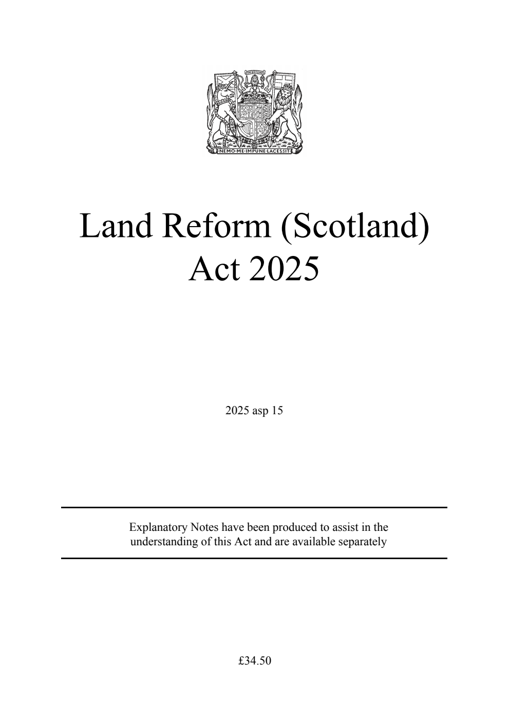 Land Reform (Scotland) Act 2025