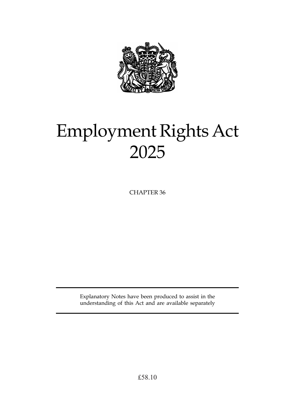 Employment Rights Act 2025: Chapter 36