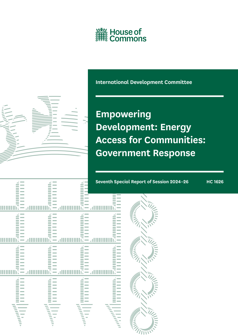 International Development Committee 7th Special Report. Empowering Development: Energy Access for Communities: Government Response