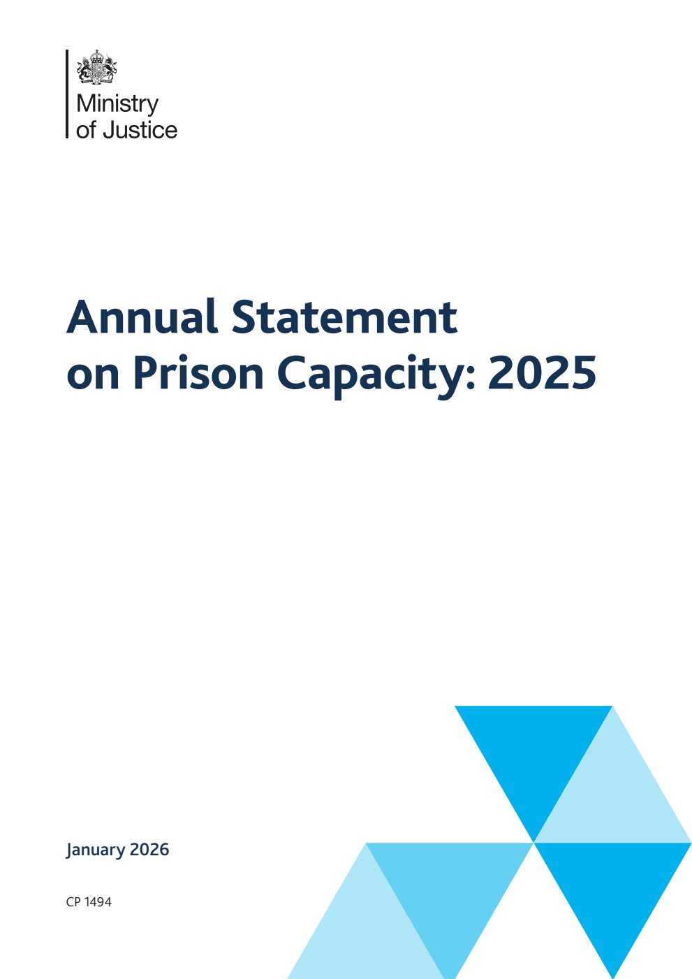 Annual Statement on Prison Capacity: 2025