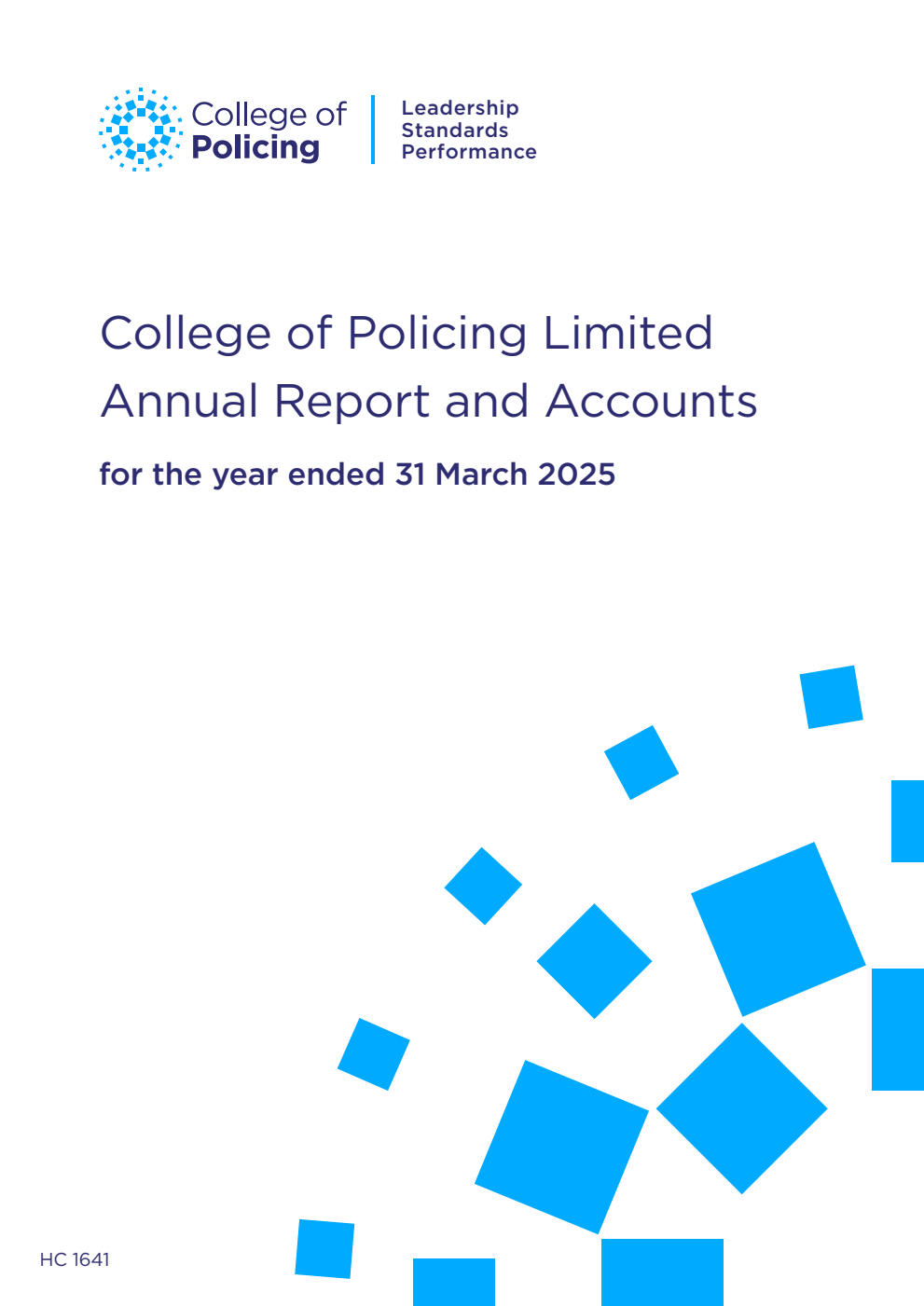 College of Policing Limited Annual Report and Accounts for the year ended 31 March 2025