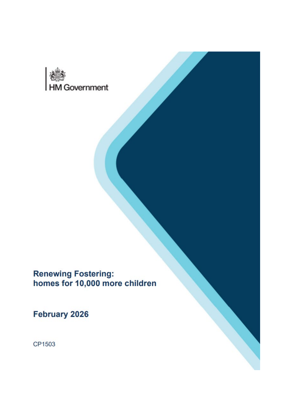 Renewing Fostering: homes for 10,000 more children