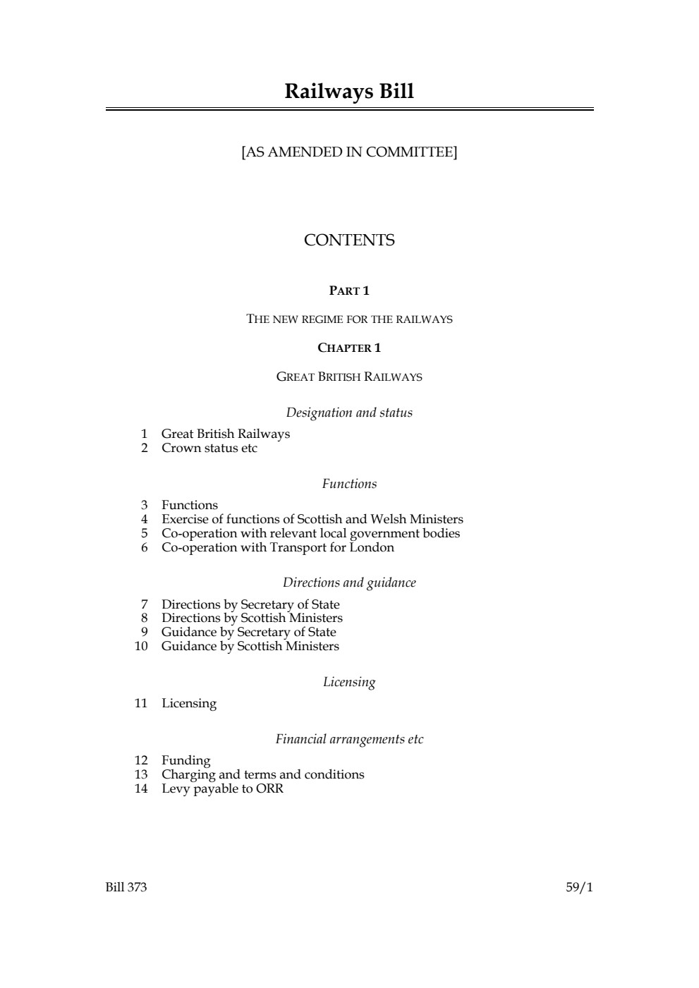 Railways Bill [as amended in Committee]