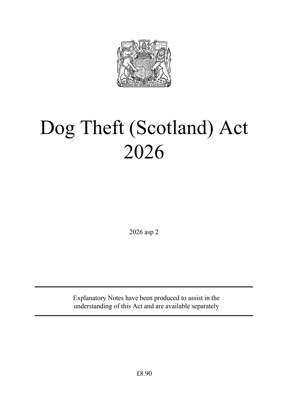 Dog Theft (Scotland) Act 2026