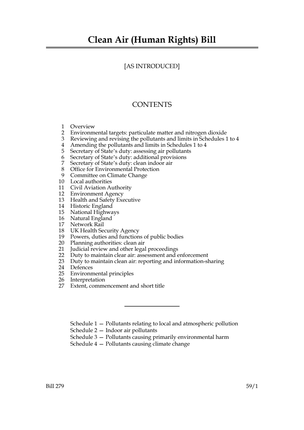 Clean Air (Human Rights) Bill