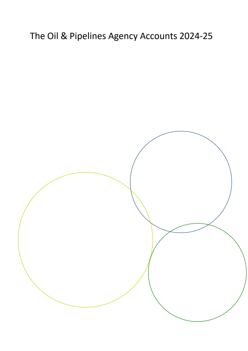 The Oil and Pipelines Agency Account 2024-25