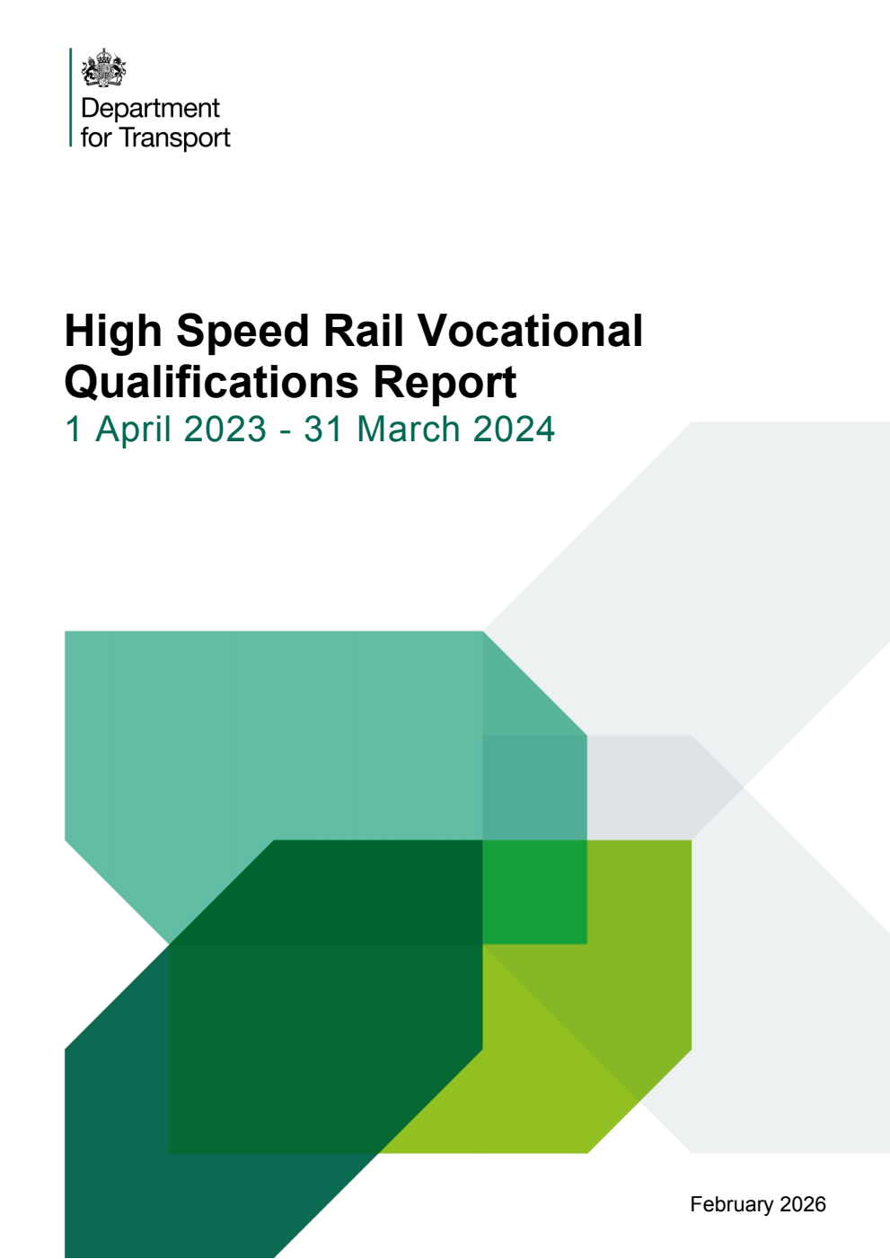 High Speed Rail Vocational Qualifications Report 1 April 2023 - 31 March 2024