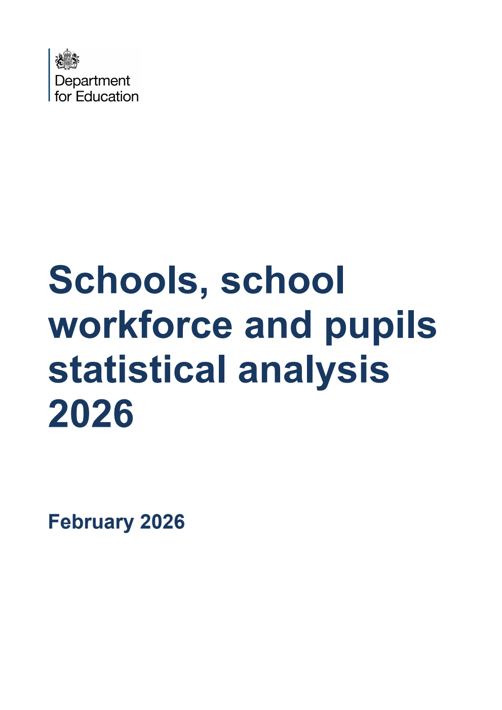 Schools, school workforce and pupils statistical analysis 2026