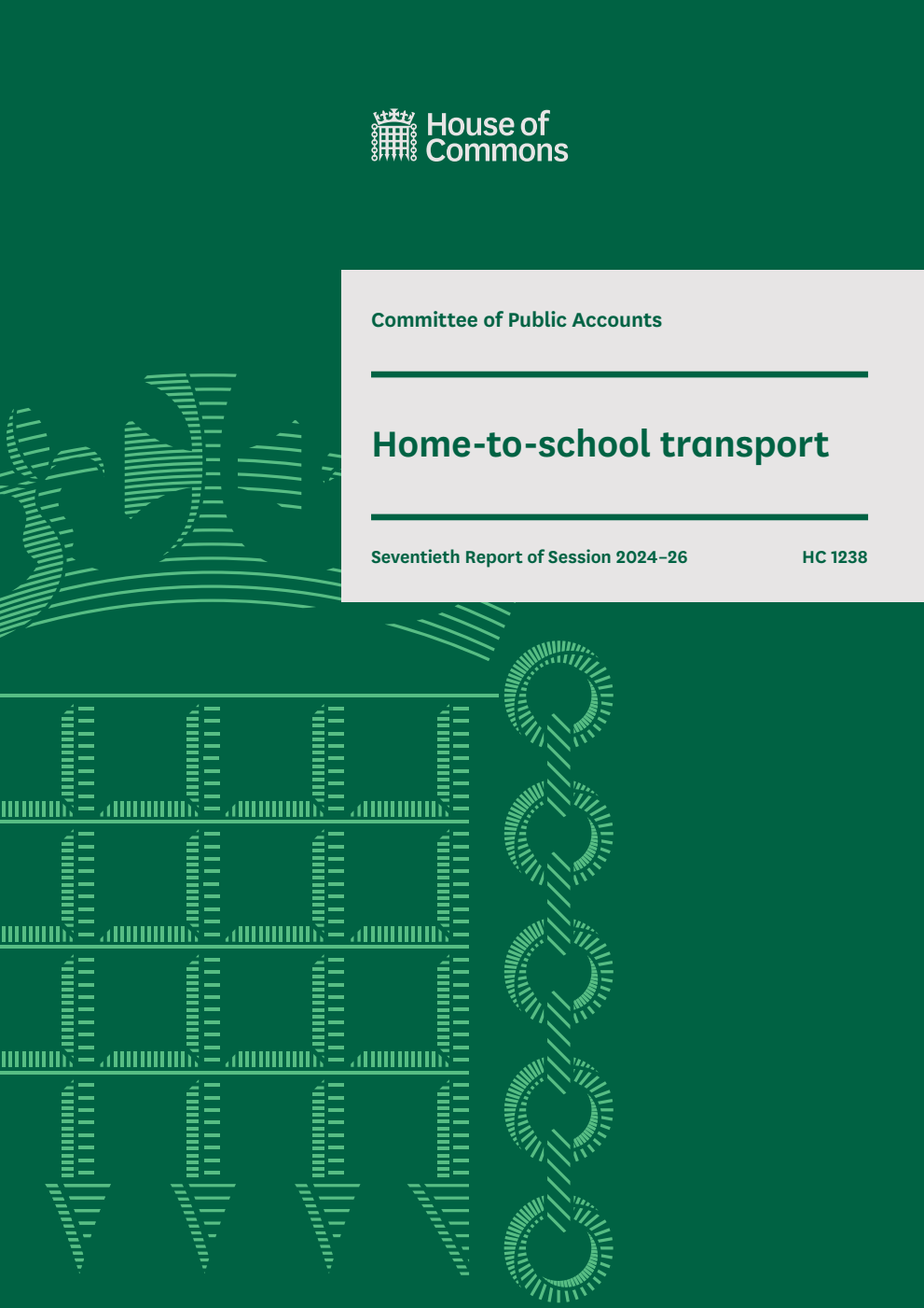 Public Accounts Committee 70th Report. Home-to-school transport Volume 1. Report