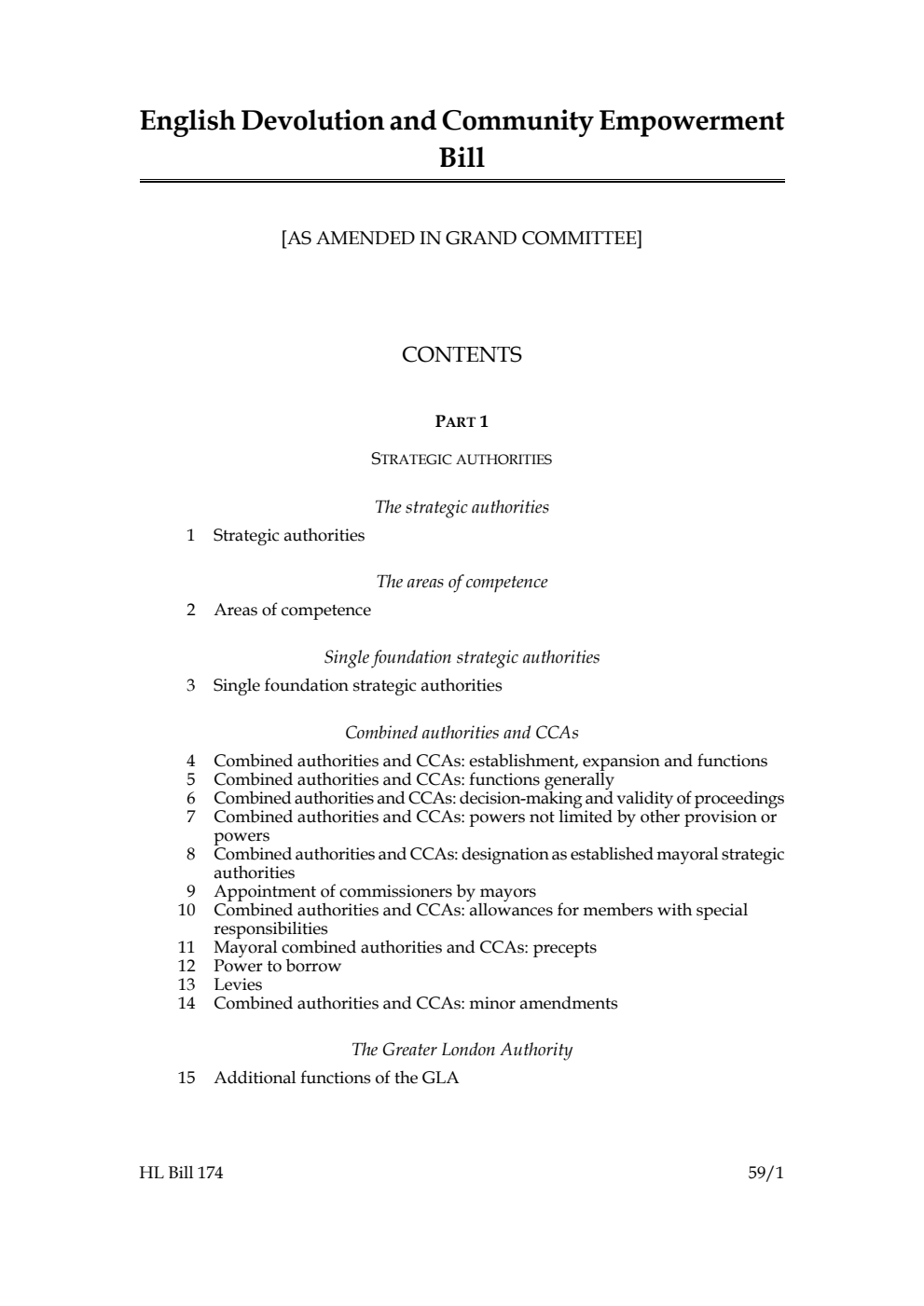 English Devolution and Community Empowerment Bill [as amended in Grand Committee]