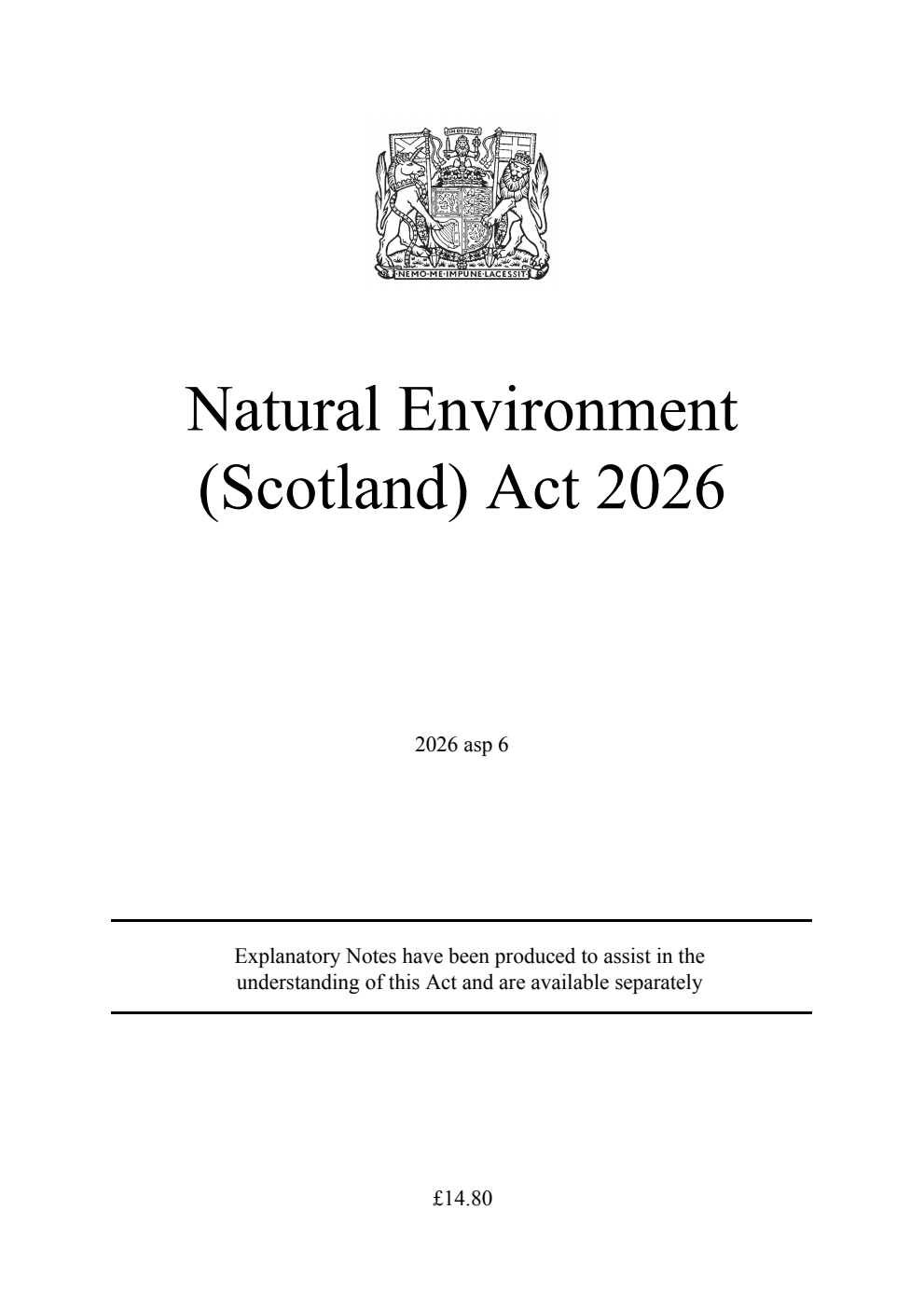 Natural Environment (Scotland) Act 2026