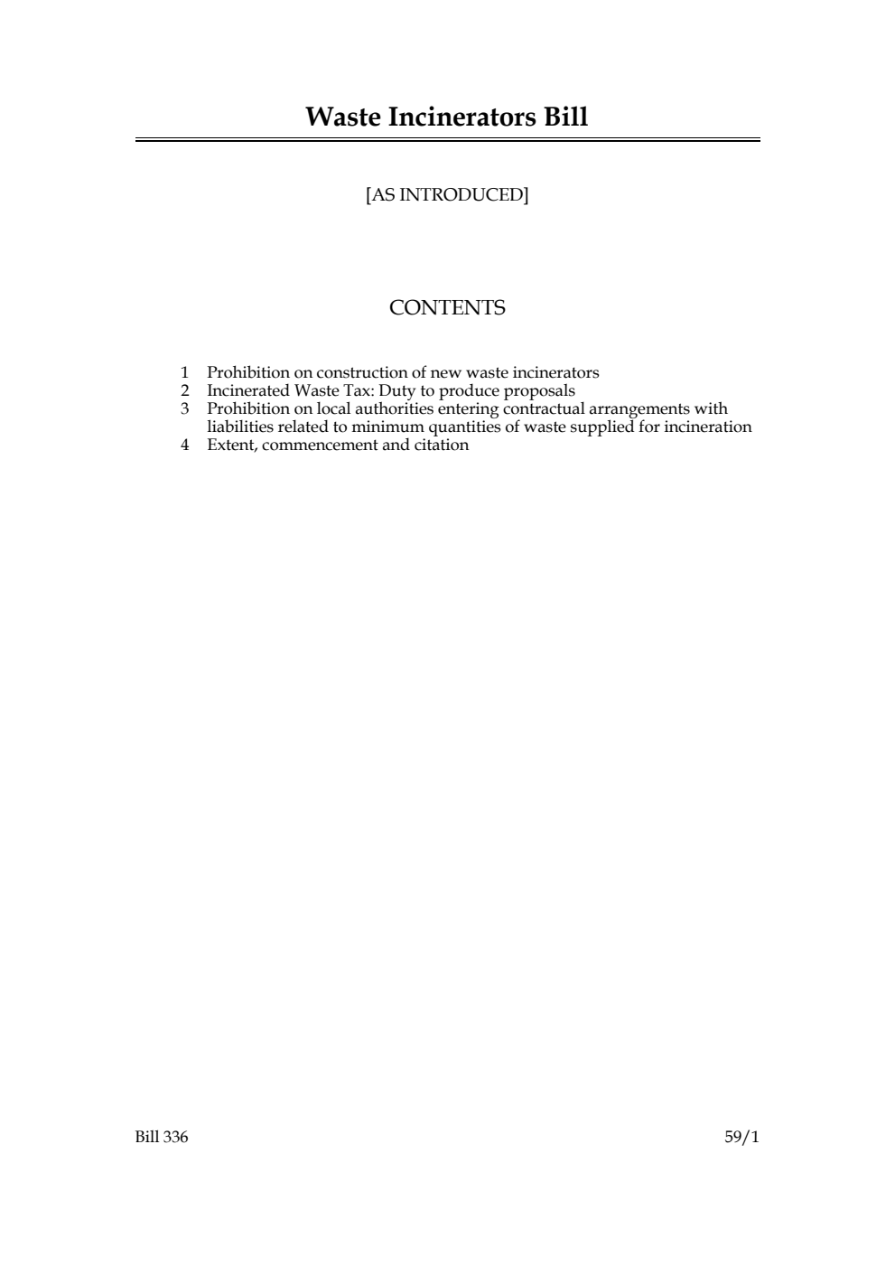 Waste Incinerators Bill